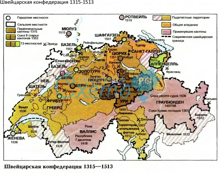 Швейцарская конфедерация 1315-1513