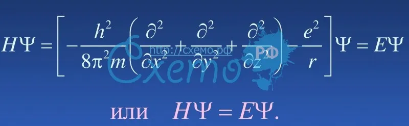 Волновое уравнение Шредингера (1926 г.)