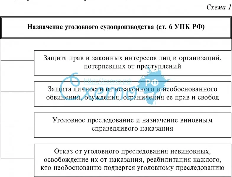 Назначение уголовного судопроизводства (ст. 6 УПК РФ)