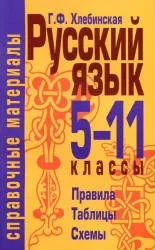 Хлебинская Г.Ф. Русский язык (правила, таблицы, схемы). 2011