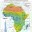 Среднегодовое количество осадков в Африке схема таблица