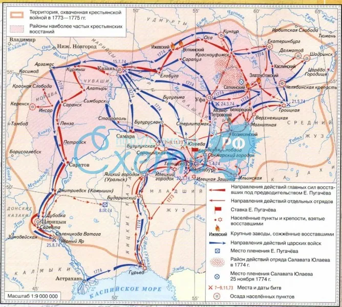 Крестьянское восстание под предводительством Е.И. Пугачёва 1773-1775 гг.