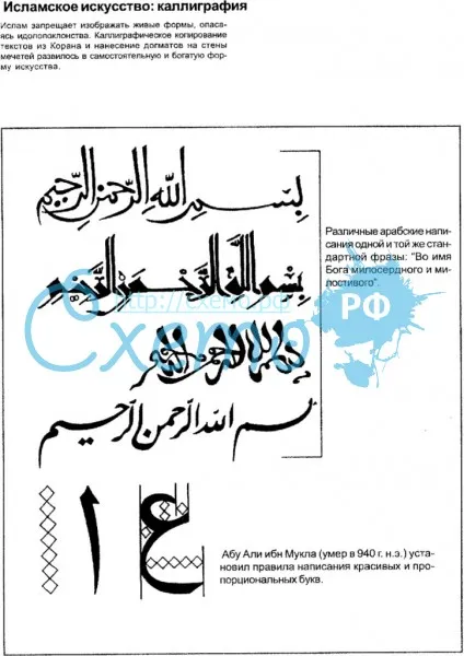Исламское искусство: каллиграфия