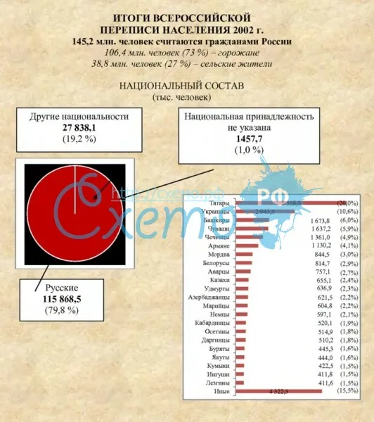 Итоги всероссийской переписи населения 2002 г.