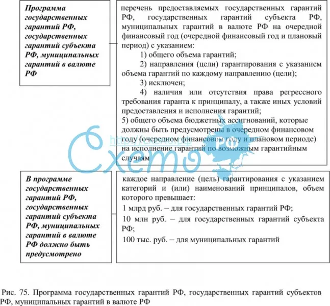 Программа государственных гарантий РФ, государственных гарантий субъектов РФ, муниципальных гарантий