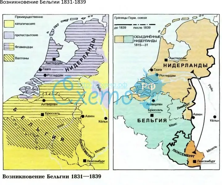 Возникновение Бельгии 1831-1839
