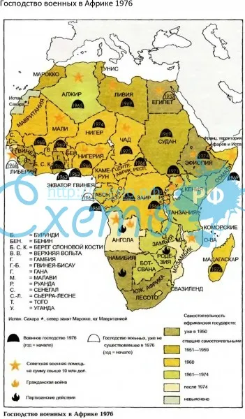 Господство военных в Африке 1976
