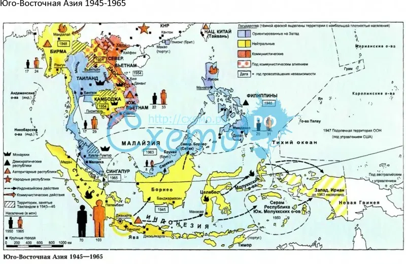 Юго-Восточная Азия 1945-1965
