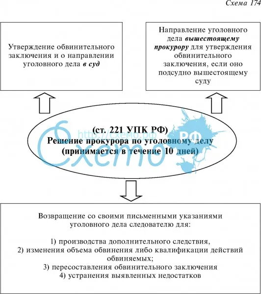 Решение прокурора по уголовному делу (ст. 221 УПК РФ)