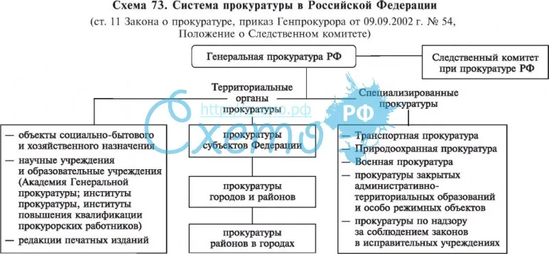 Система прокуратуры в РФ