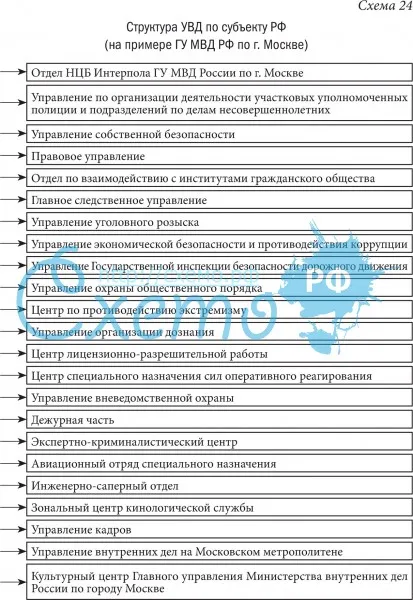 Структура УВД по субъекту Российской Федерации