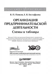 Попков В.П., Евстафьева Е.В. Организация предпринимательской деятельности в схемах, 2008
