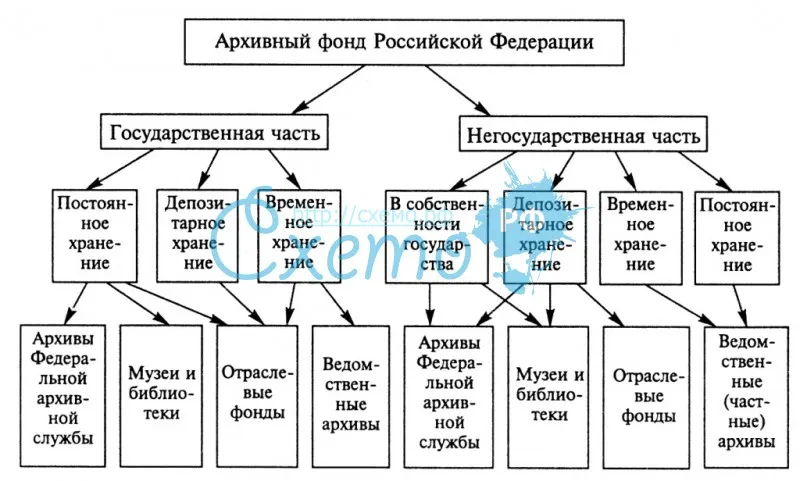 Архивный фонд РФ, архивы государственные и негосударственные