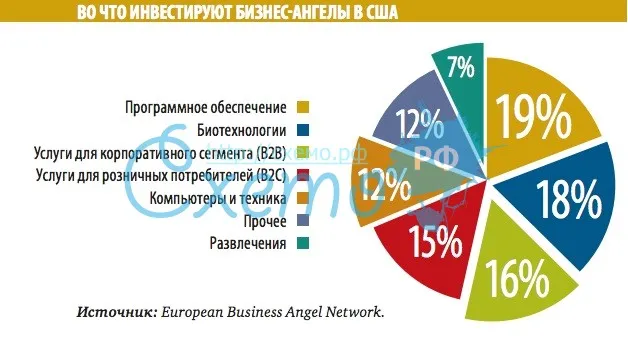 Бизнес-ангелы (структура инвестиций в США)